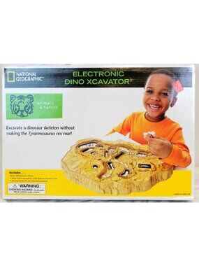 NEW National Geographic Electronic Dinosaur Excavator T-Rex Dino Kids Archeology